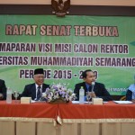RANGKAIAN PILREK ǀ PENYAMPAIAN VISI MISI & PENETAPAN 3 CALON REKTOR UNIMUS PERIODE 2015-2019