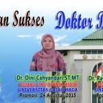Selamat dan Sukses Atas Promosi Doktor