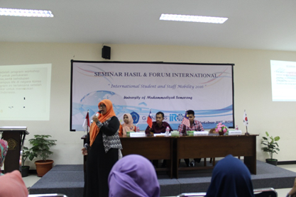 Read more about the article Seminar Hasil dan Forum Internasional“ International Student and Staff Mobility 2016”