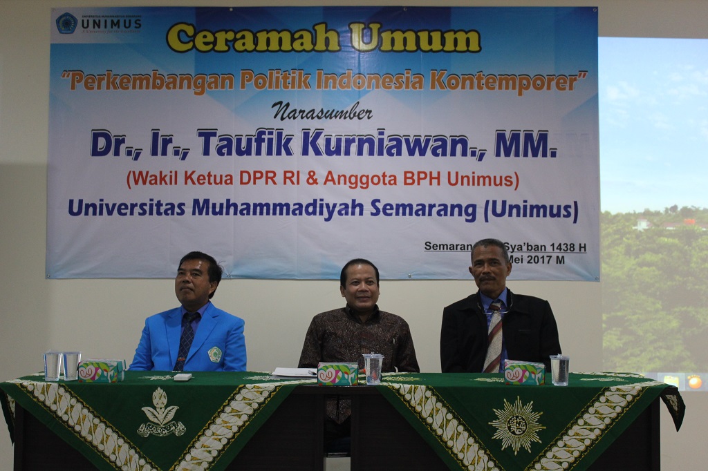 Rektor Unimus, Wakil Ketua DPR bidang Korekku, Wakil Rektor III Unimus