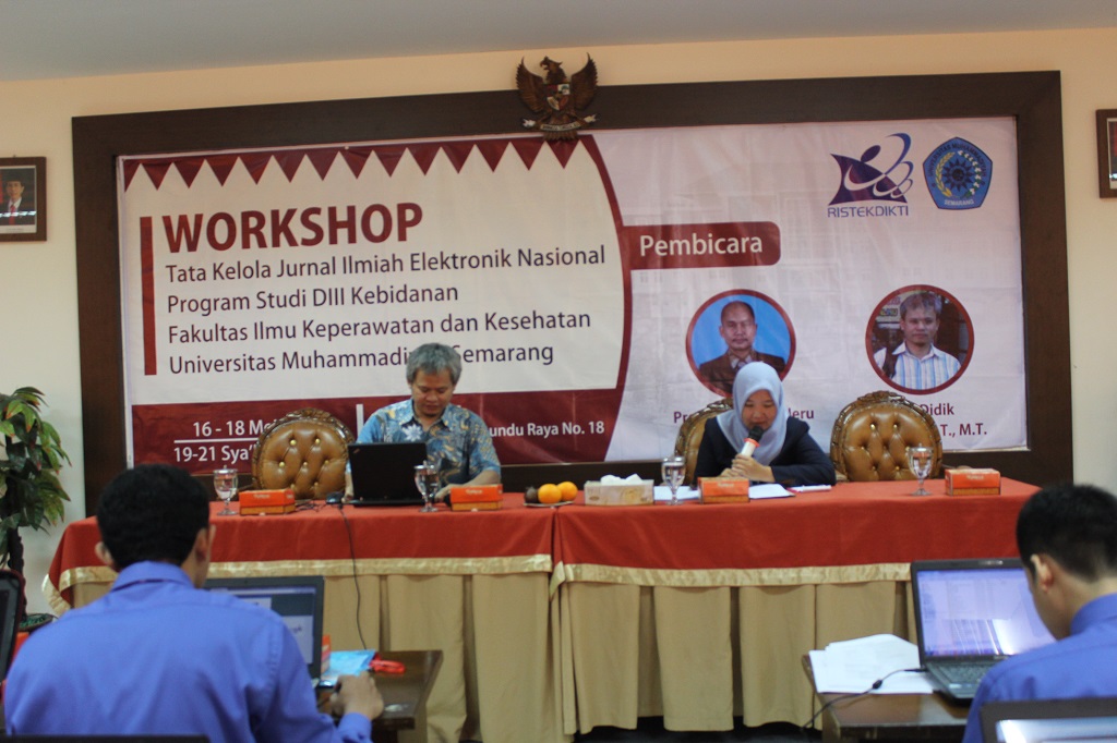Read more about the article Study Program of DIII in Midwifery Held “Workshop on National Electronic Scientific Journal Managerial Aid”.
