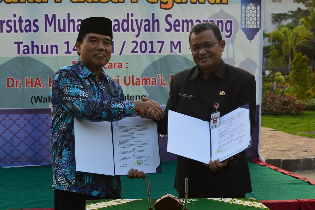 Read more about the article Ciptakan Lingkungan Kampus “Ijo Royo-Royo” Unimus Gandeng Dinas LHK Jateng