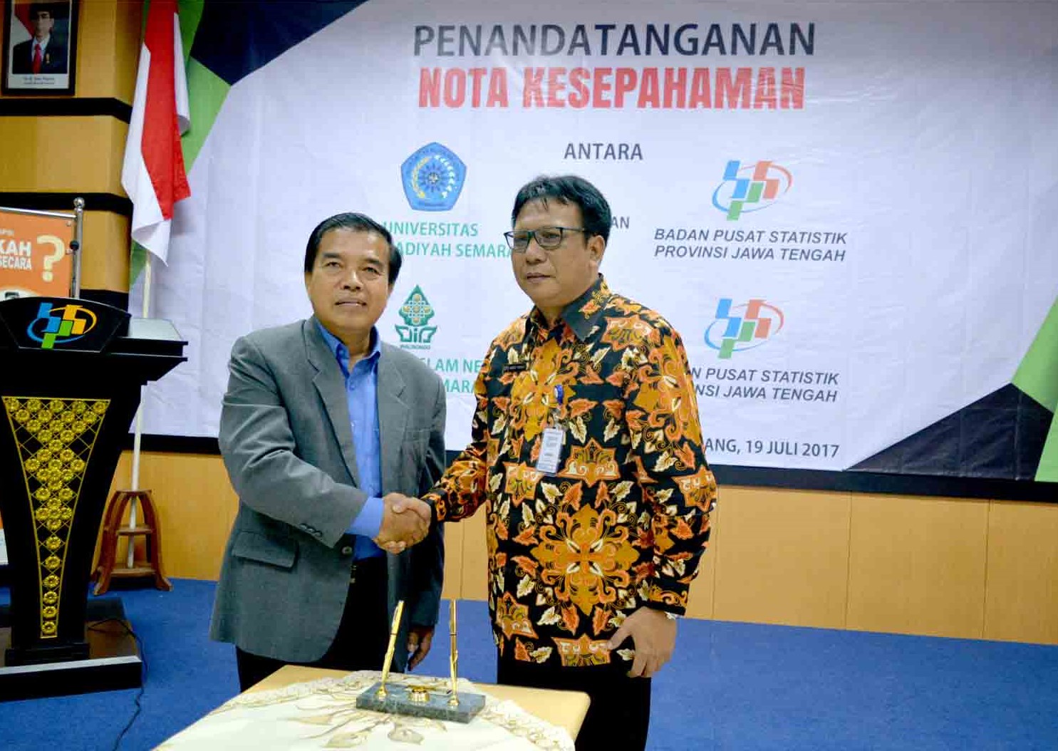 Read more about the article Unimus Establishes Cooperation with the Statistics Indonesia of Central Java Province