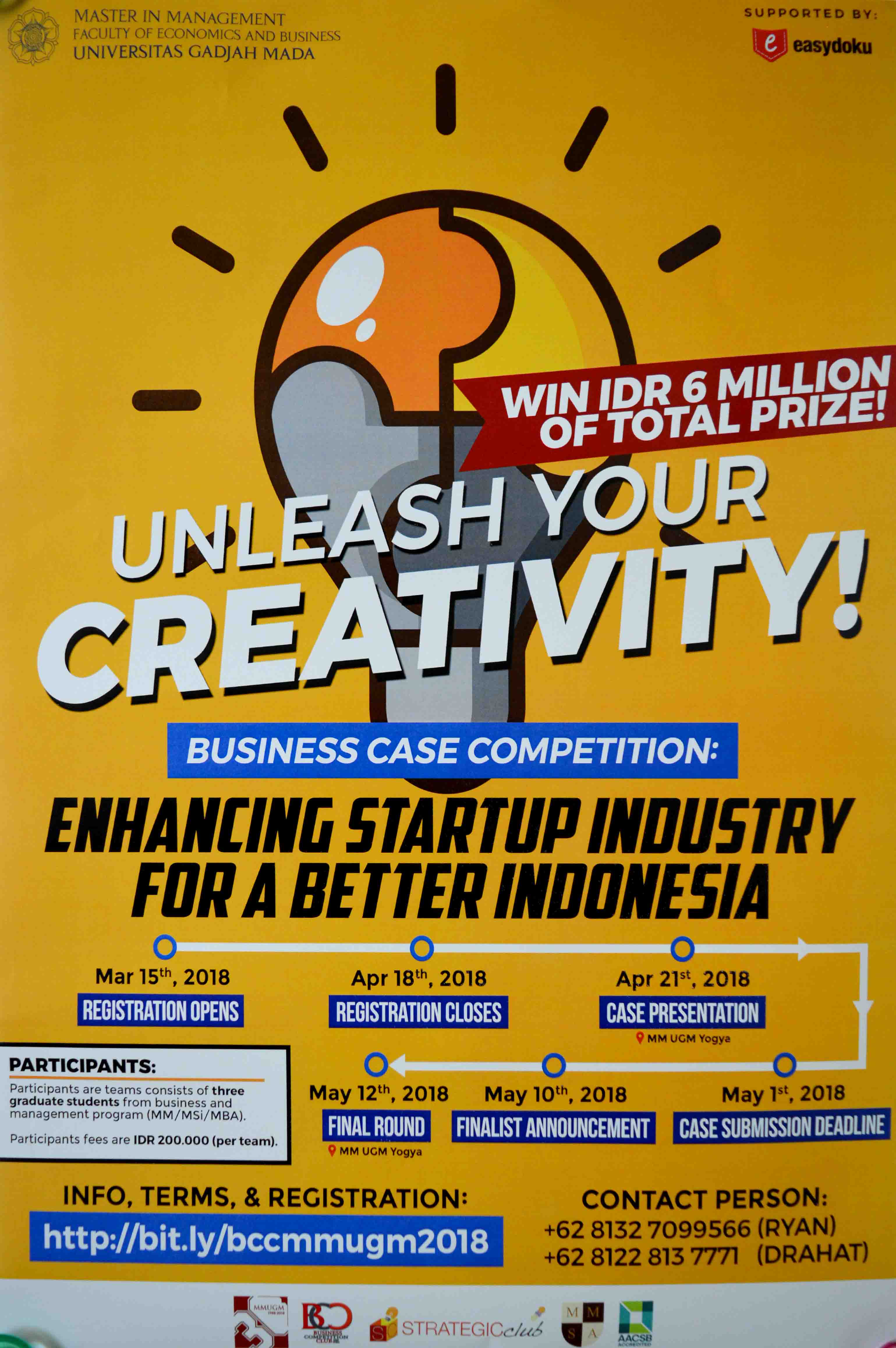 Read more about the article Business Case Competition MM FEB UGM ” Enhacing Star-Up Industry Fot A Better Indonesia” Fakultas Ekonomi & Bisnis UGM