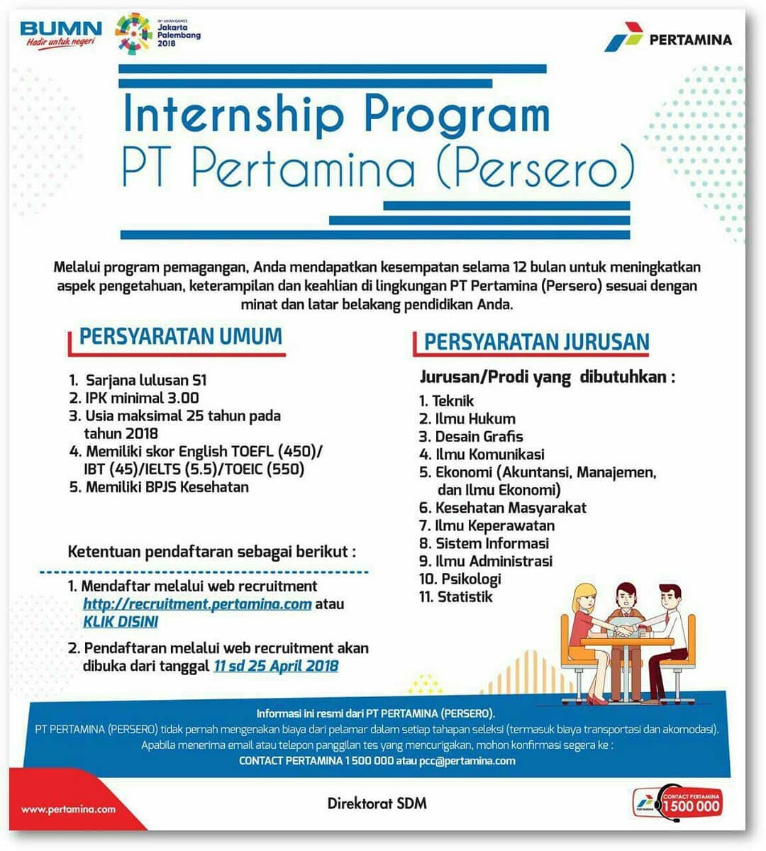 Read more about the article Lowongan Internship Program PT Pertamina Persero