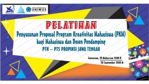 Read more about the article Materi Pelatihan PKM PT Se-Jateng 2018
