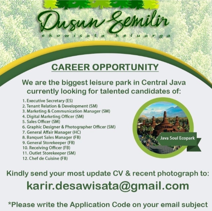 Read more about the article Career Opportunity at Desa Wisata