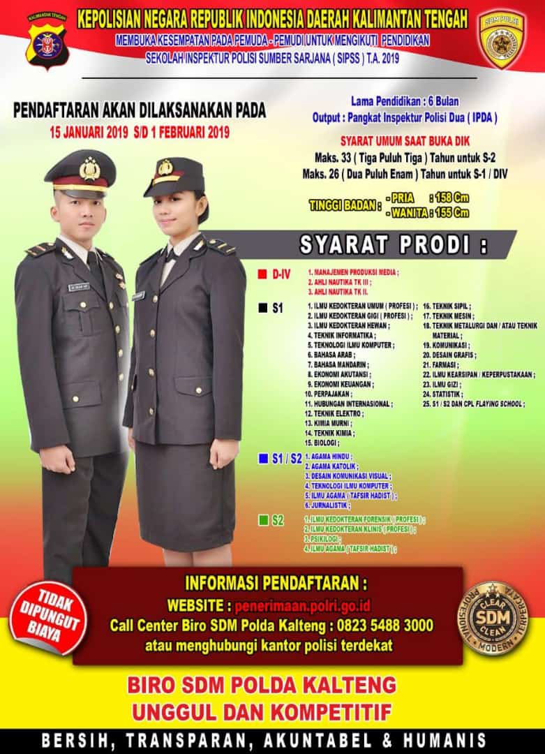 Read more about the article Formasi Pendidikan Sekolah Inspektur Polisi Sumber Sarjana
