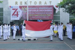 Read more about the article Unimus Gelar Upacara Bendera Peringati HUT Kemerdekaan Ke-74