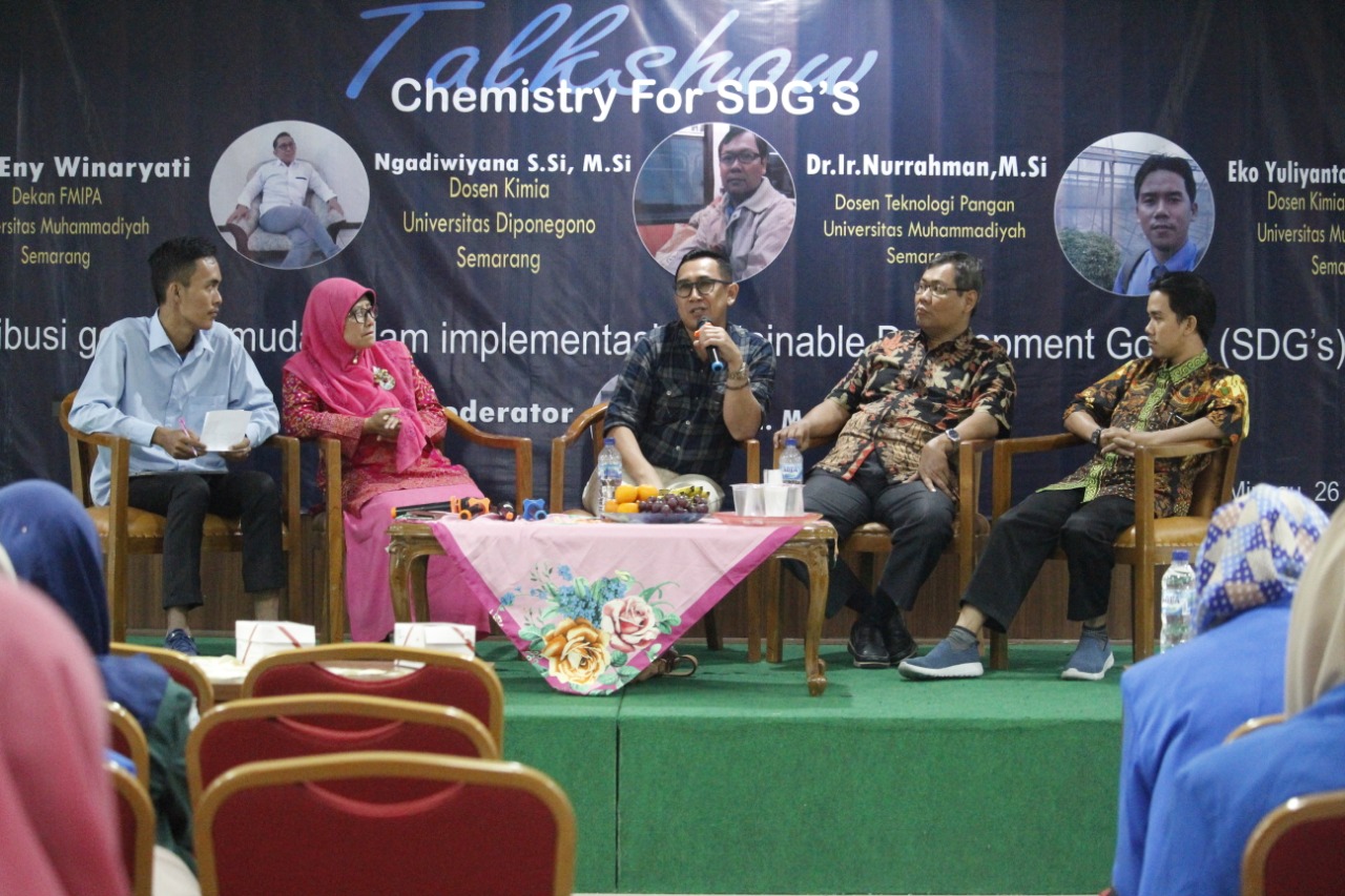Read more about the article Prodi S1 Pendidikan Kimis Adakan Talkshow Chemistry for SDG’S