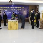 Pelantikan dan Penyerahan SK Pejabat Struktural Universitas Muhammadiyah Semarang masa jabatan 2020 – 2024