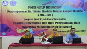 Read more about the article Focus Group Discussion (FGD) Kurikulum Merdeka Belajar Kampus Merdeka (MBKM) S1 Pendidikan Matematik