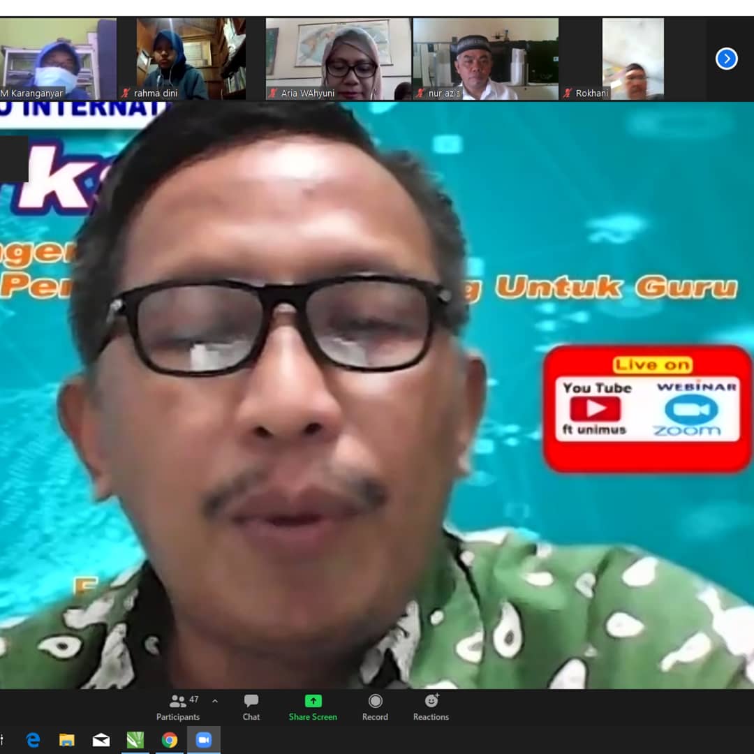 Read more about the article Dukung Pembelajaran Jarak Jauh Informatika Unimus Gelar Webinar