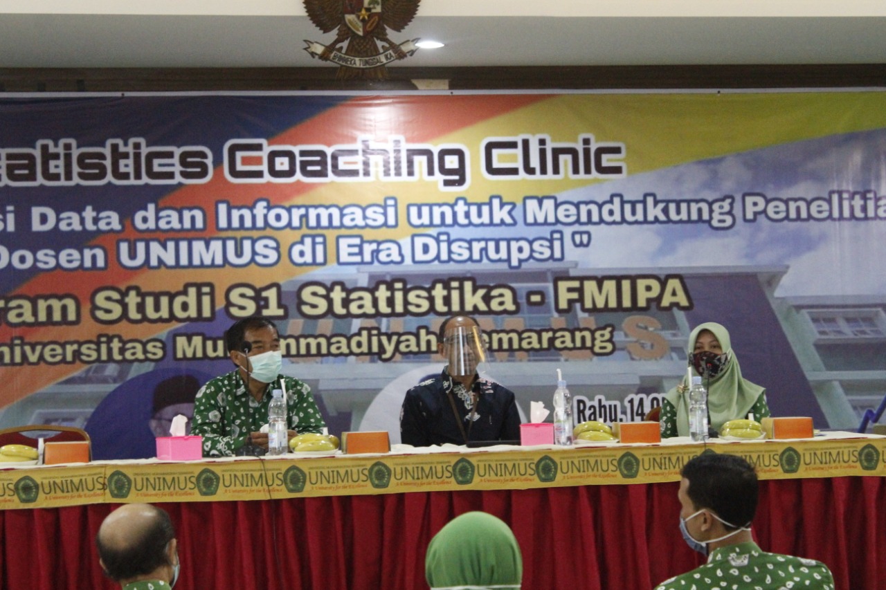 Read more about the article S1 Statistik Unimus kolaborasi dengan BPS Jateng gelar “Statistic Coaching Clinic”