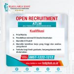 OPEN RECRUITMENT ATLM (Ahli Teknologi Laboratorium Medic) Unimus