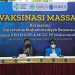 Unimus Bekerjasama dengan Kemenkes dan MCCC PP Muhammadiyah Gelar Vaksinasi Massal