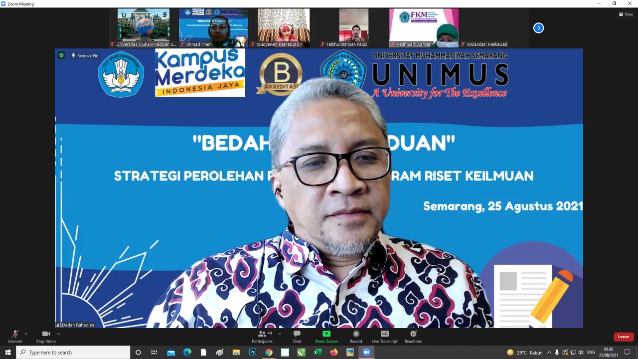 Read more about the article Bedah Buku Panduan & Strategi Perolehan Pendanaan Program Riset Keilmuan