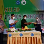 Rayakan Milad Yang Pertama, Unimus Mart Gelar Tasyakuran Dihalaman Kampus