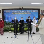 524 LULUSAN MAHASISWA FIKKES UNIMUS IKUTI ANGKATAN SUMPAH PROFESI SECARA ONLINE