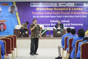 Read more about the article Workshop Nasional dan Lomba Penulisan Artike Ilmiah Populer di Media Massa Fakultas Teknik Unimus