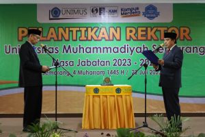 Read more about the article Prof. Dr. Masrukhi, M.Pd dilantik sebagai Rektor Unimus Masa Jabatan 2023 – 2027