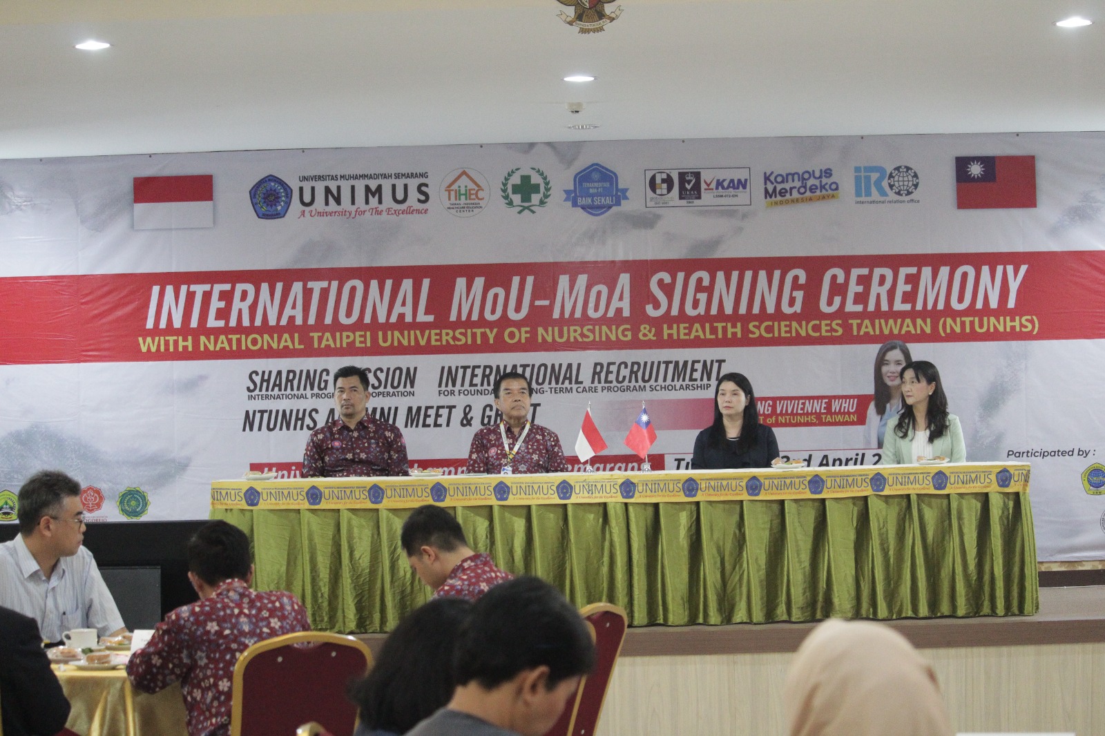 Read more about the article International Signing Ceremony and Sharing Session Unimus dan NTUHNS Taiwan