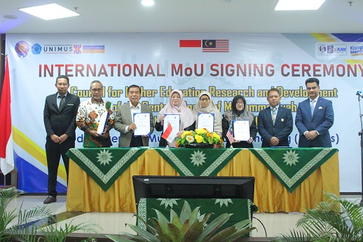 Read more about the article Unimus jadi Tuan Rumah Penandatangan MoU oleh Majelis Diktilitbang PP Muhammadiyah dengan Universiti Malaysia Kelantan