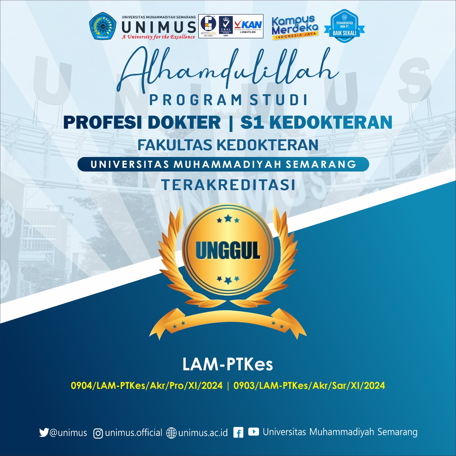 Read more about the article Akreditasi Unggul Program Studi Profesi Dokter dan S1 Kedokteran