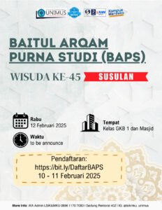 Read more about the article BAPS Wisuda ke-45 Susulan