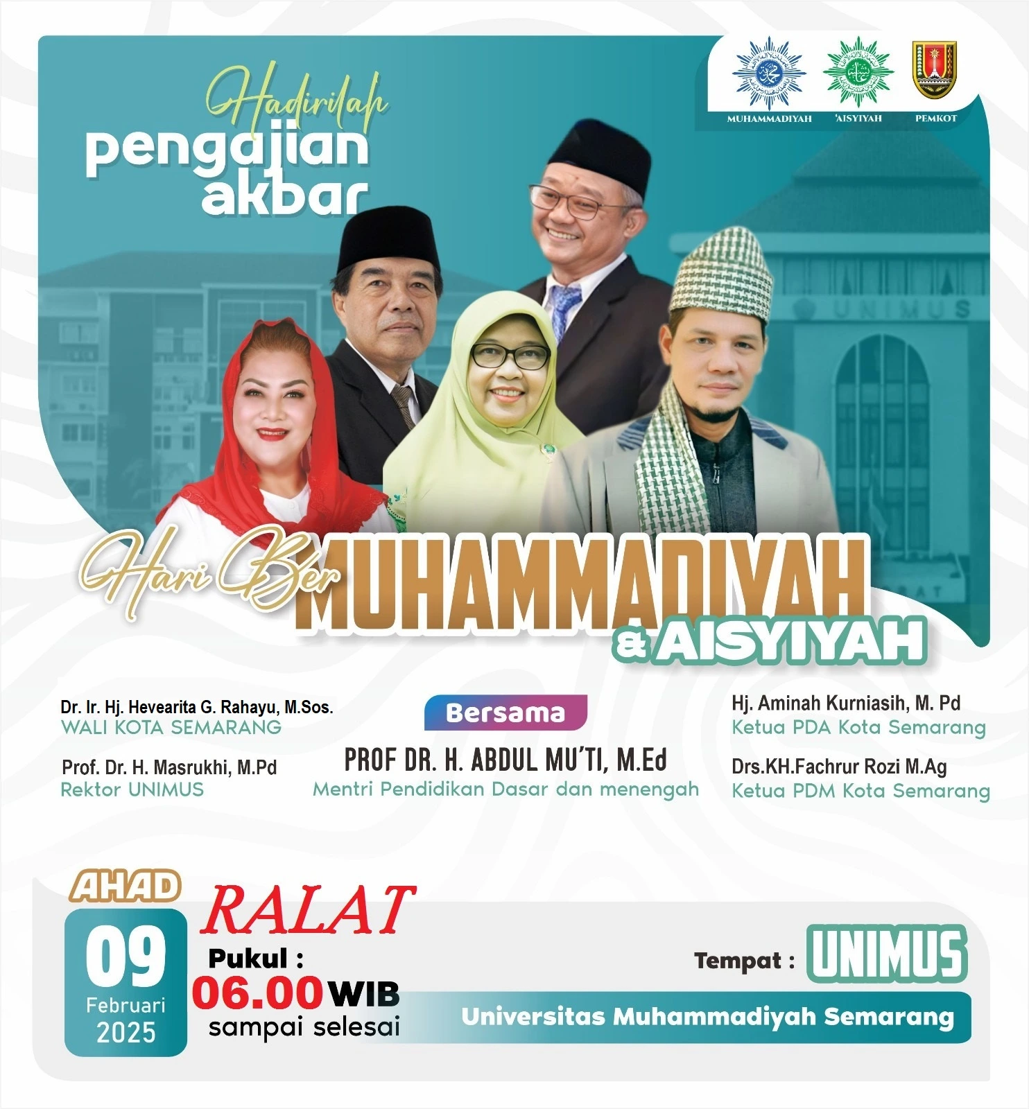 Read more about the article Pengajian Akbar : Hari Ber-Muhammadiyah dan Ber-‘Aisyiyah