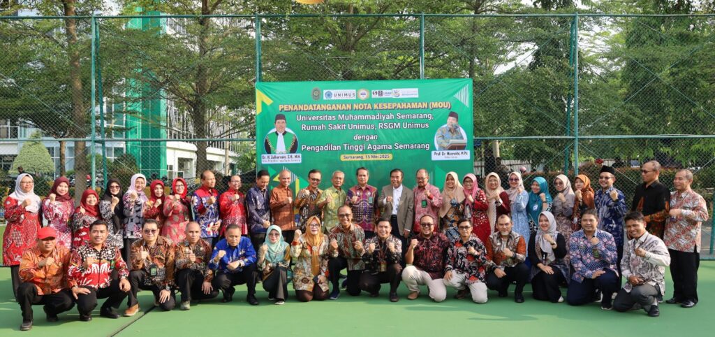 Unimus, RS Unimus dan RSGM Unimus Jalin Kerjasama dengan Pengadilan Tinggi Agama Semarang dalam rangka Perkuat Kolaborasi di Bidang Pendidikan, Kesehatan, dan Peningkatan SDM