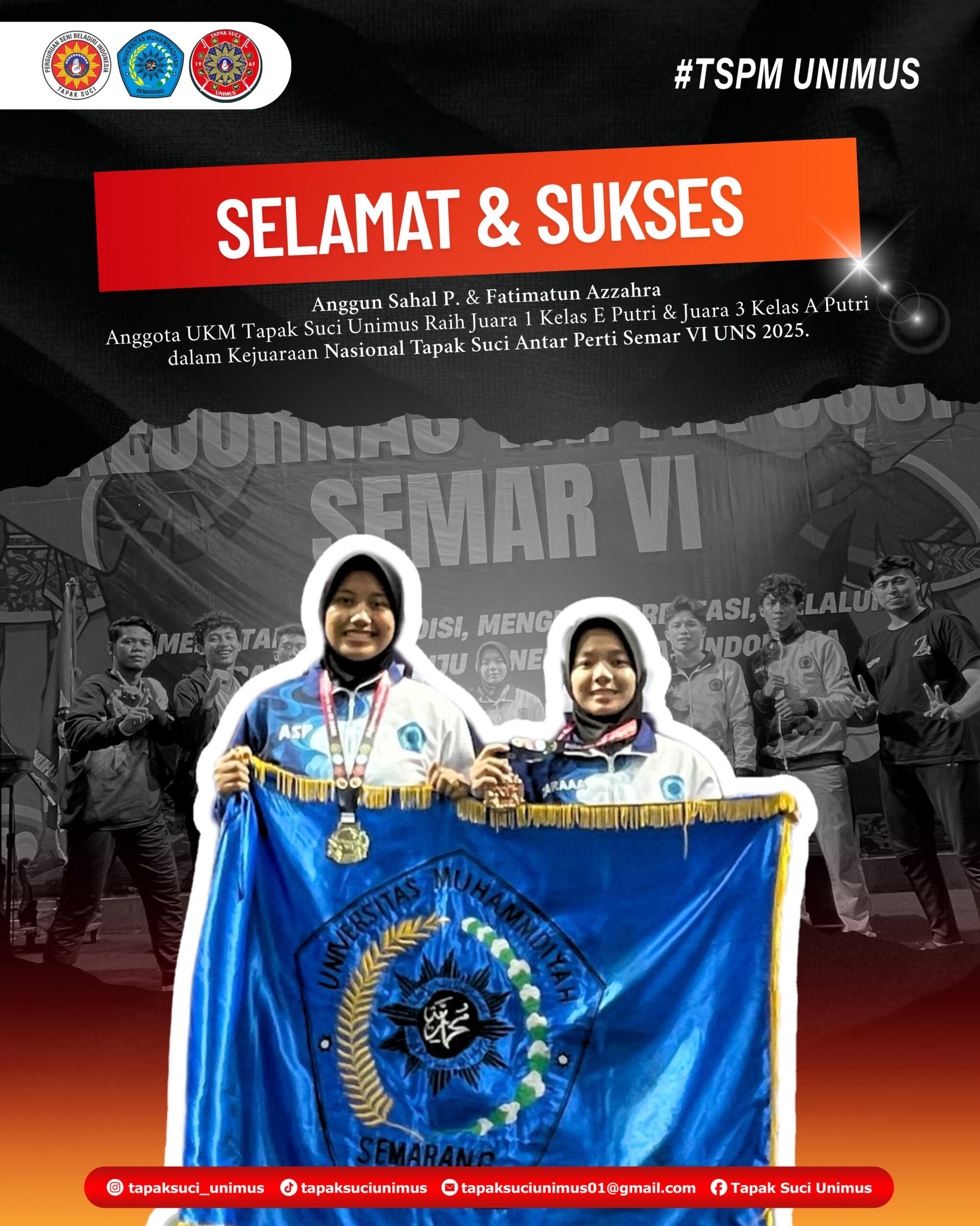 Read more about the article Mahasiswa Unimus Raih Juara di Kejurnas Tapak Suci Antar Perti Semar VI UNS 2025