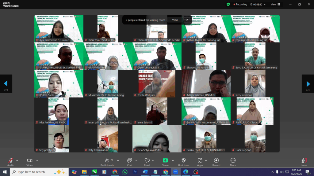 Prodi Sarjana Terapan Teknologi Laboratorium Medis UNIMUS Gelar Workshop Apersepsi Clinical Instructor
