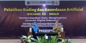 Read more about the article Unimus Gelar Pelatihan Coding dan Kecerdasan Buatan bagi Guru SD hingga SMA di Semarang