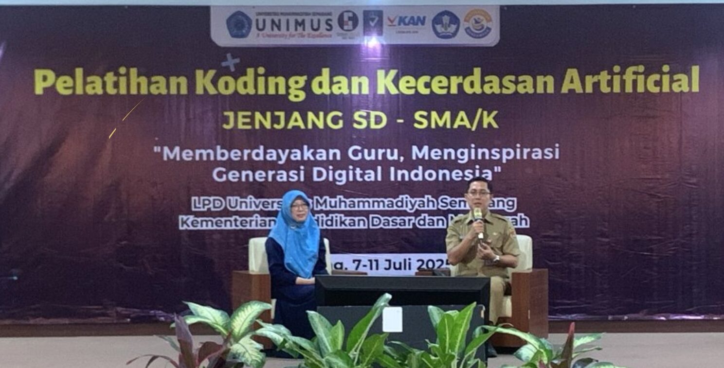 Read more about the article Unimus Gelar Pelatihan Coding dan Kecerdasan Buatan bagi Guru SD hingga SMA di Semarang