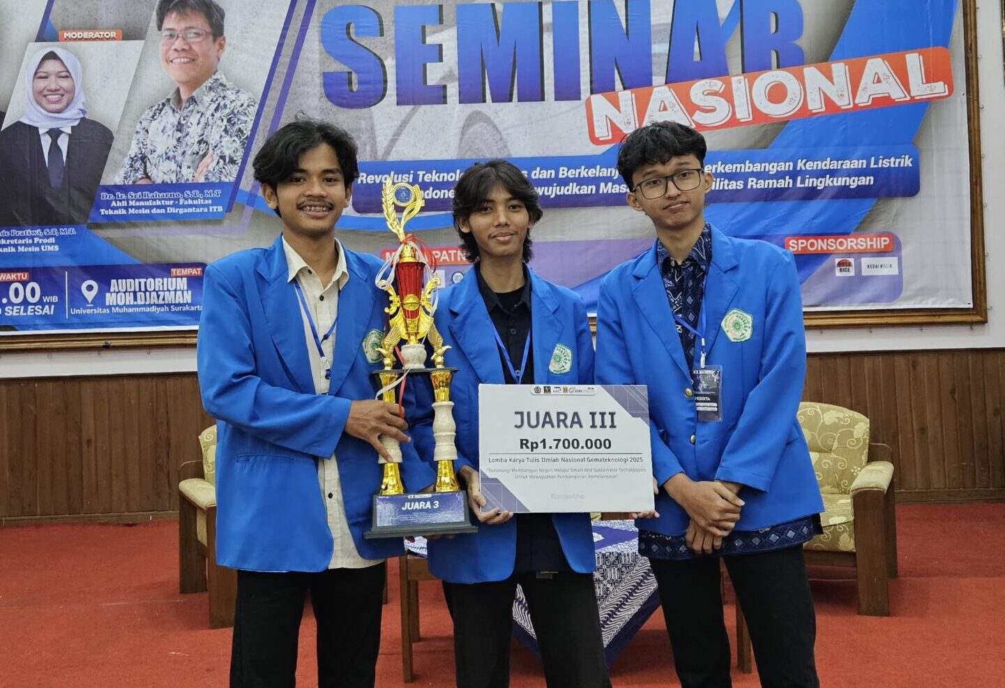 Read more about the article Mahasiswa Teknik Mesin UNIMUS Raih Juara 3 di Ajang LKTIN Nasional “Gema Teknologi 2025” UMS