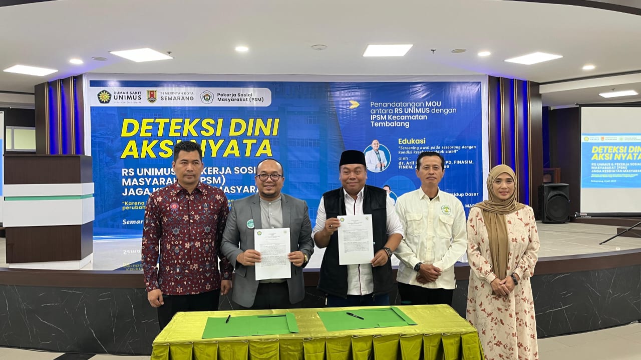 Read more about the article RS UNIMUS dan PSM Tembalang Teken MoU, Perkuat Deteksi Dini Kesehatan Masyarakat