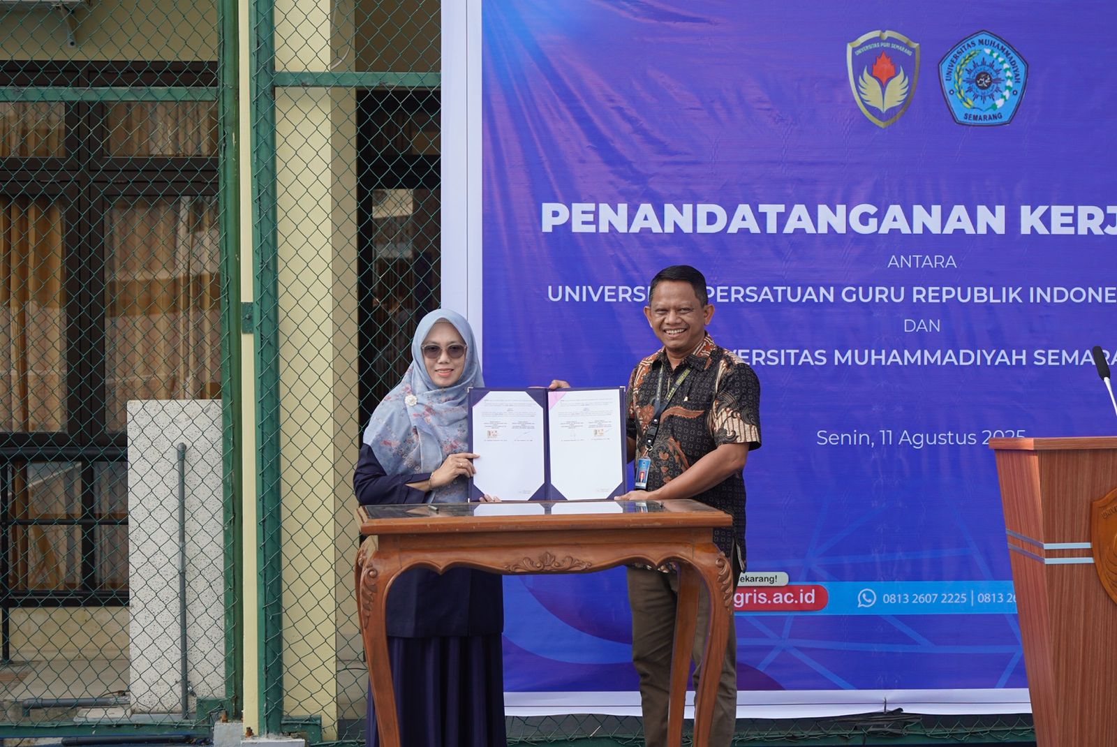 Read more about the article Tandatangani Perjanjian Kerjasama, UNIMUS dan UPGRIS Sepakat Perkuat Sinergi Akademik