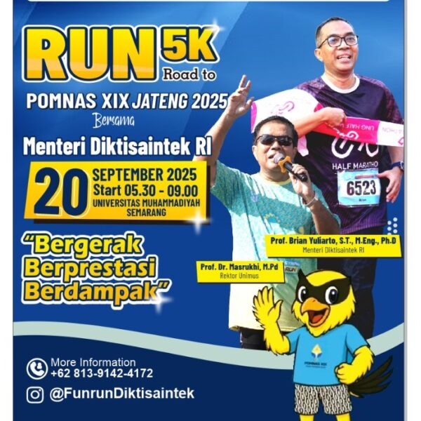 UNIMUS siap Jadi Tuan Rumah Fun Run POMNAS XXIX Jawa Tengah, Hadirkan Menteri dan Pimpinan Perguruan Tinggi se-Indonesia