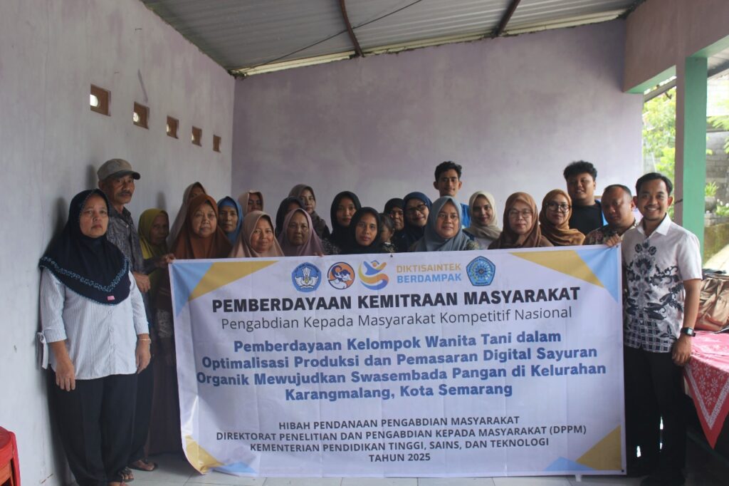 UNIMUS Dorong Kemandirian Ekonomi Petani Perempuan Karangmalang Melalui Pendampingan Pertanian Organik dan Digitalisasi Pemasaran