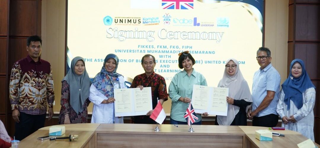 Read more about the article UNIMUS Tandatangani Letter of Intent dengan Association of Business Executives (ABE) United Kingdom dan DST Learning untuk Perluasan Kolaborasi Global