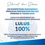 FKG UNIMUS Raih Kelulusan 100% dalam Uji Kompetensi Mahasiswa Program Profesi Dokter Gigi Periode IV Tahun 2025