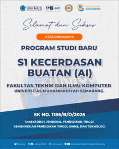 Read more about the article UNIMUS Resmi Buka Program Studi S1 Kecerdasan Buatan