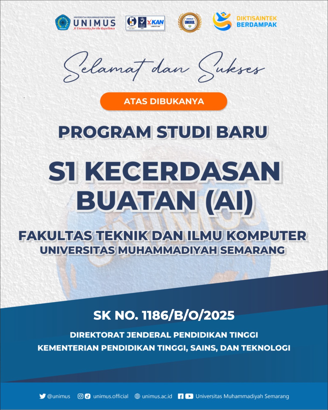 Read more about the article UNIMUS Resmi Buka Program Studi S1 Kecerdasan Buatan