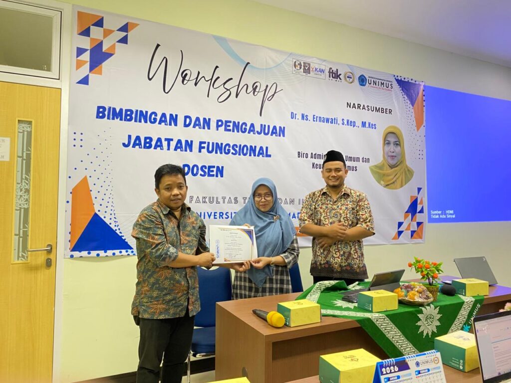 Workshop Bimbingan dan Pengajuan Jabatan Fungsional Dosen Fakultas Teknik dan Ilmu Komputer