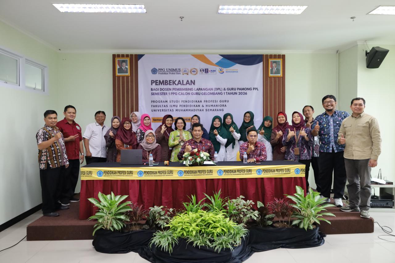Read more about the article UNIMUS Gelar Pembekalan DPL dan Guru Pamong PPG Calon Guru Gelombang 1 Tahun 2026