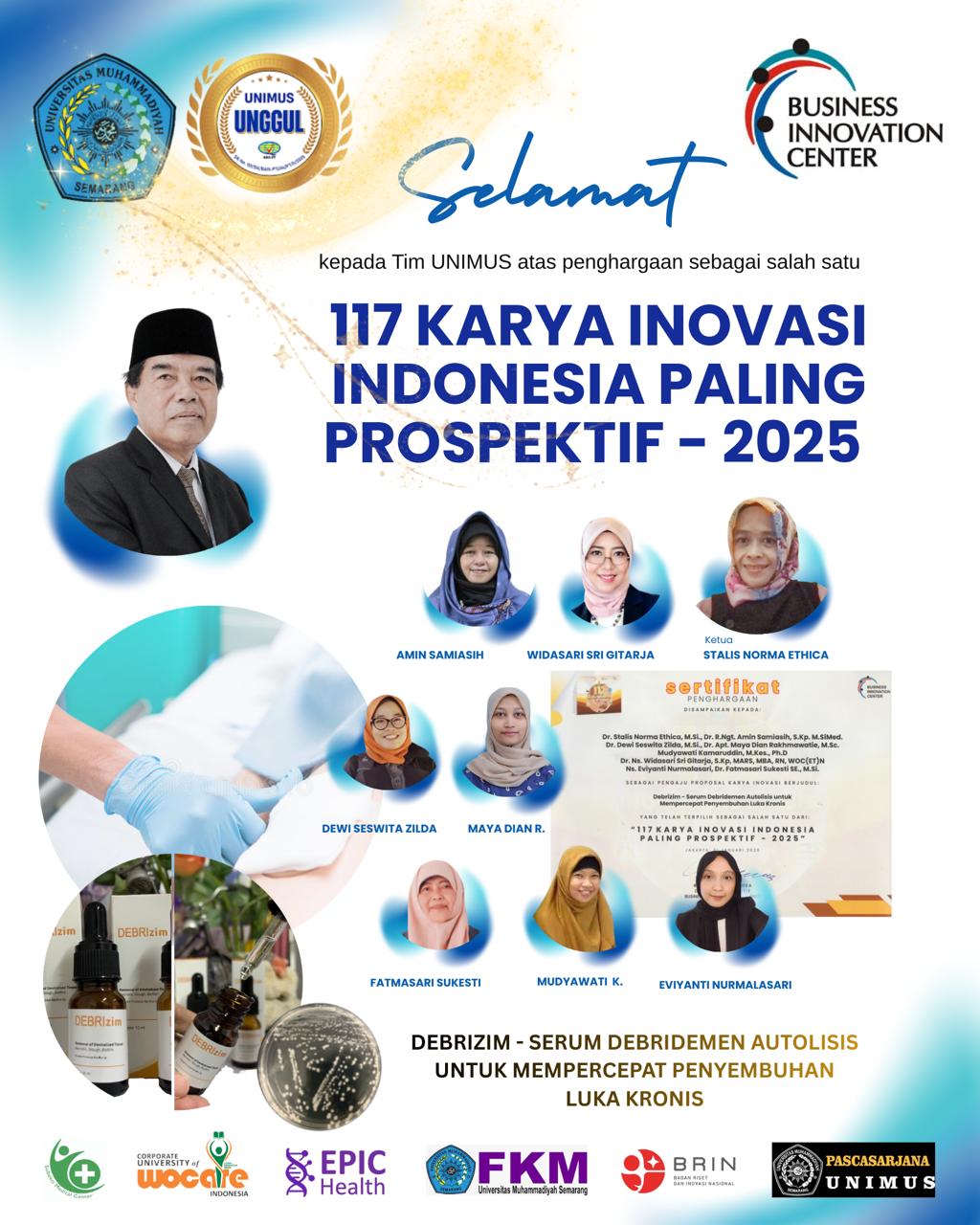 Read more about the article UNIMUS Catat Prestasi Nasional, Debrizim Terpilih dalam 117 Inovasi Unggulan 2025