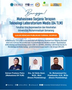 Read more about the article Tembus Scopus! Mahasiswa D4 TLM UNIMUS Lulus Tanpa Sidang