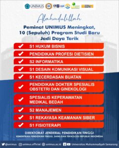 Read more about the article Unimus Tambah 10 Prodi Baru, Perkuat Kepercayaan dan Minat Masyarakat