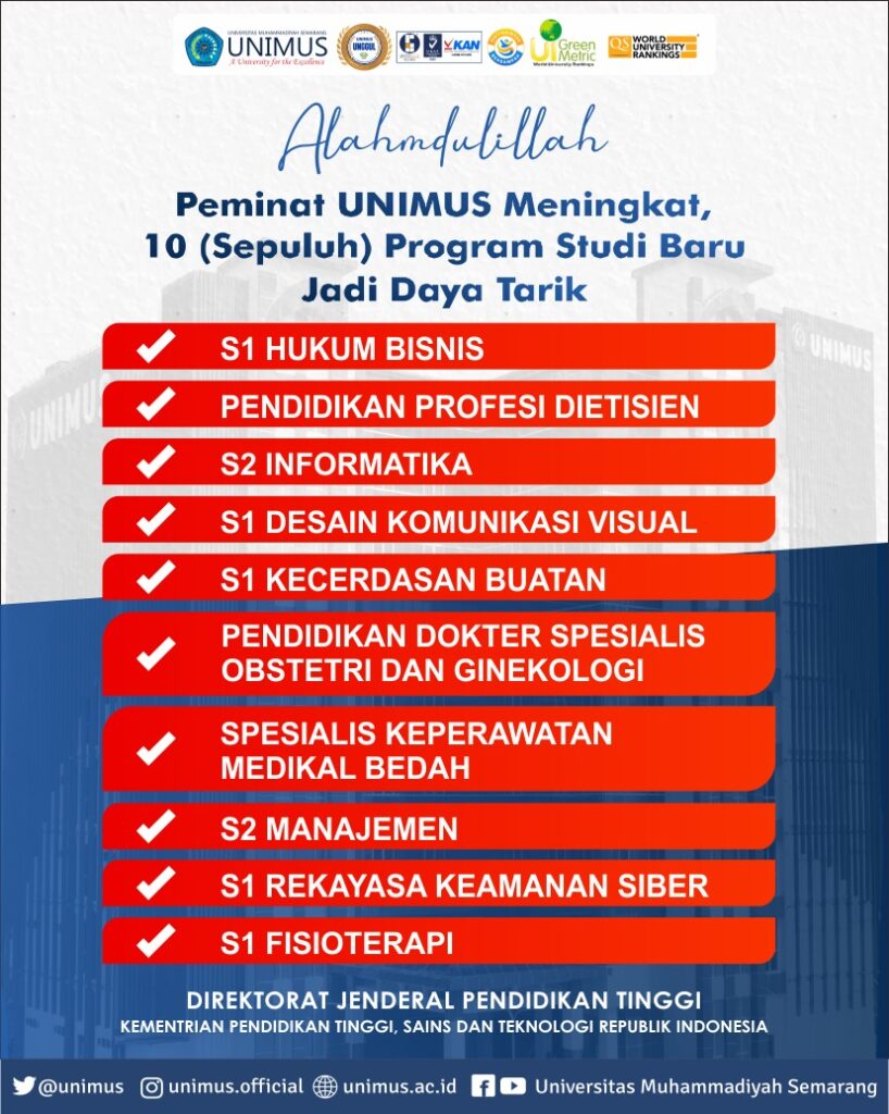Unimus Tambah 10 Prodi Baru, Perkuat Kepercayaan dan Minat Masyarakat